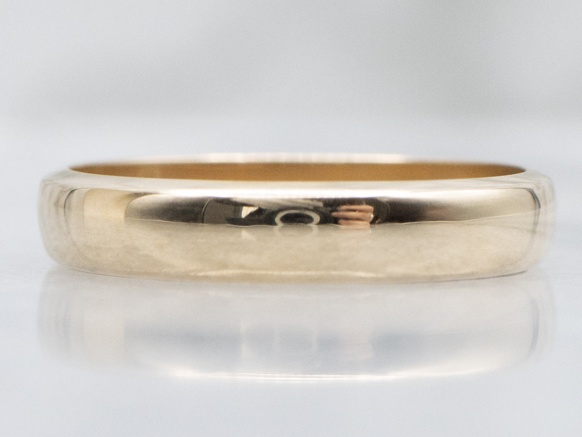 Simple Yellow Gold Wedding Band