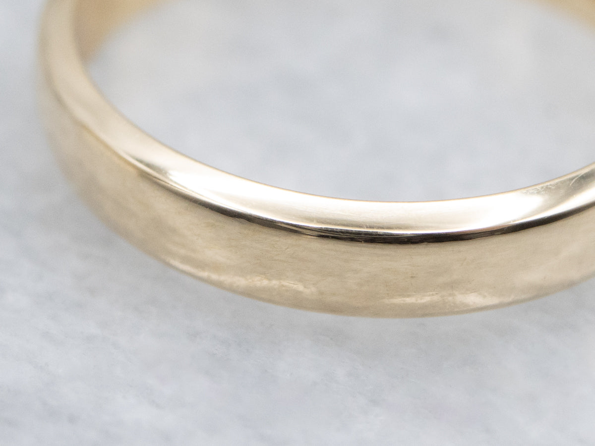 Simple Yellow Gold Wedding Band