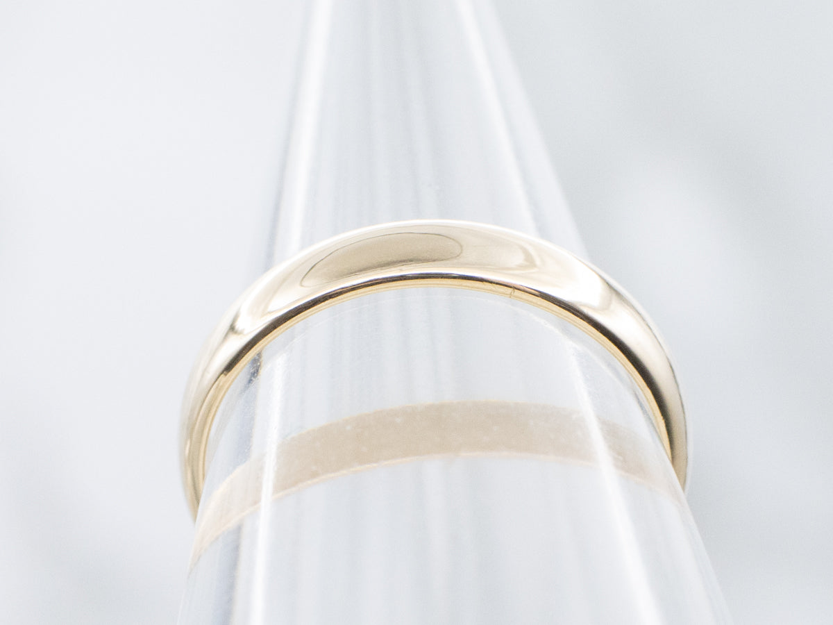 Simple Yellow Gold Wedding Band