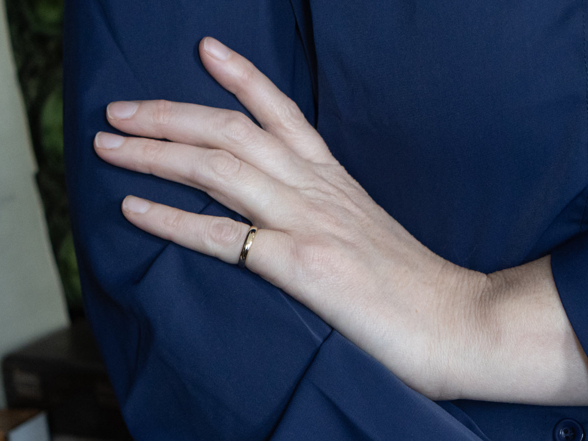 Simple Yellow Gold Wedding Band