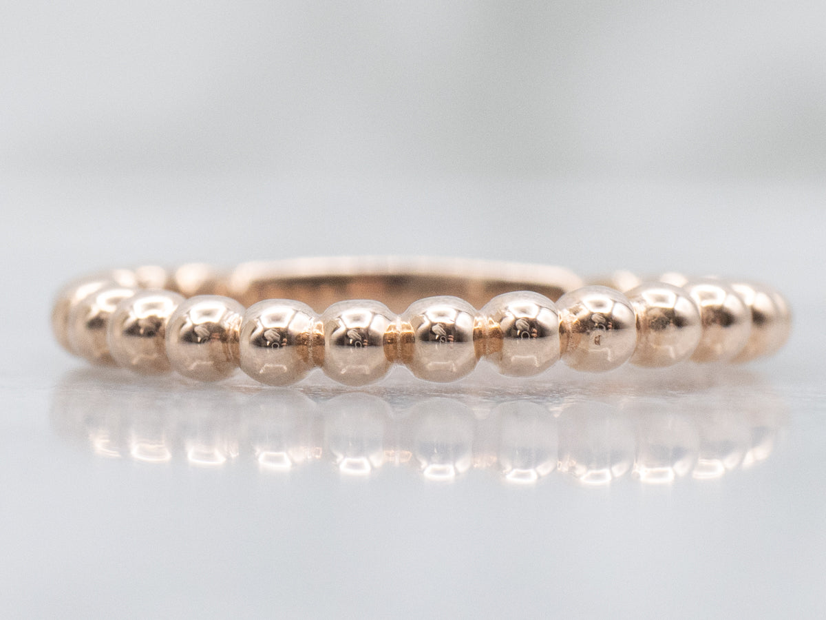 Beaded Rose-Gold Band