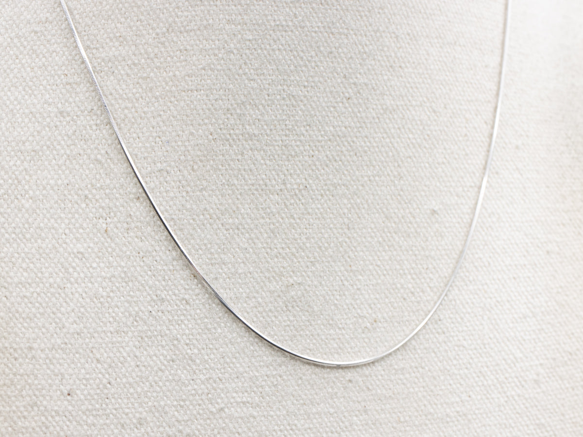 White Italian Gold Snake Chain with Lobster Clasp