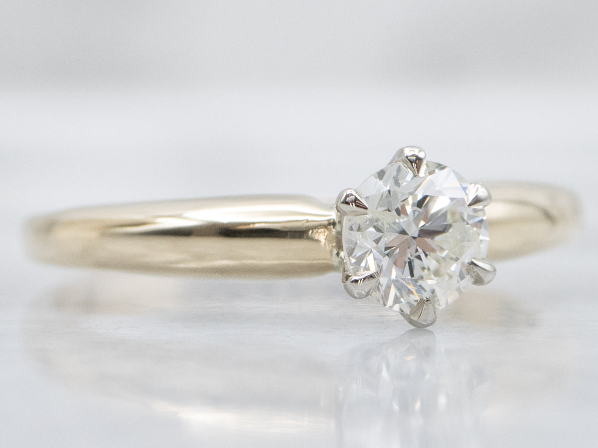 Classic Round Brilliant Diamond Solitaire Engagement Ring