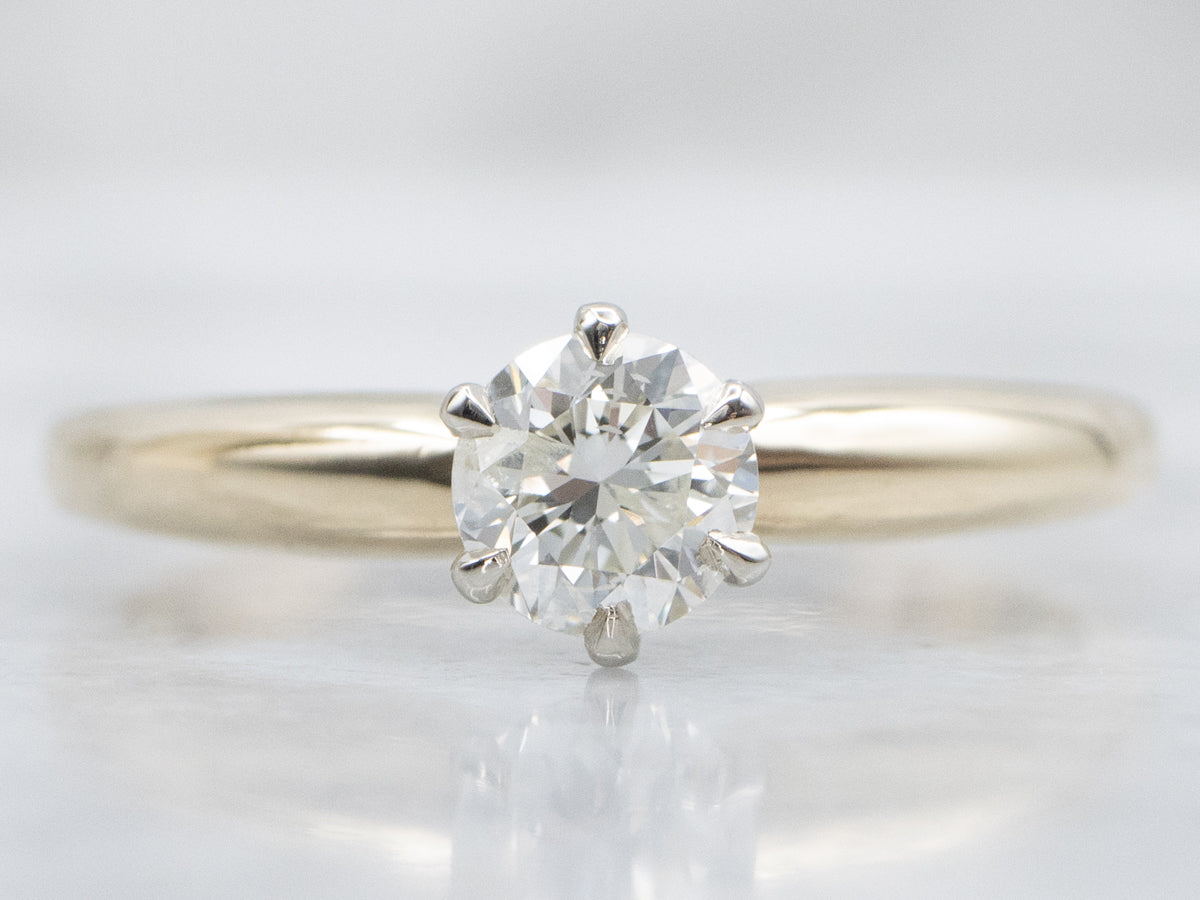Classic Round Brilliant Diamond Solitaire Engagement Ring