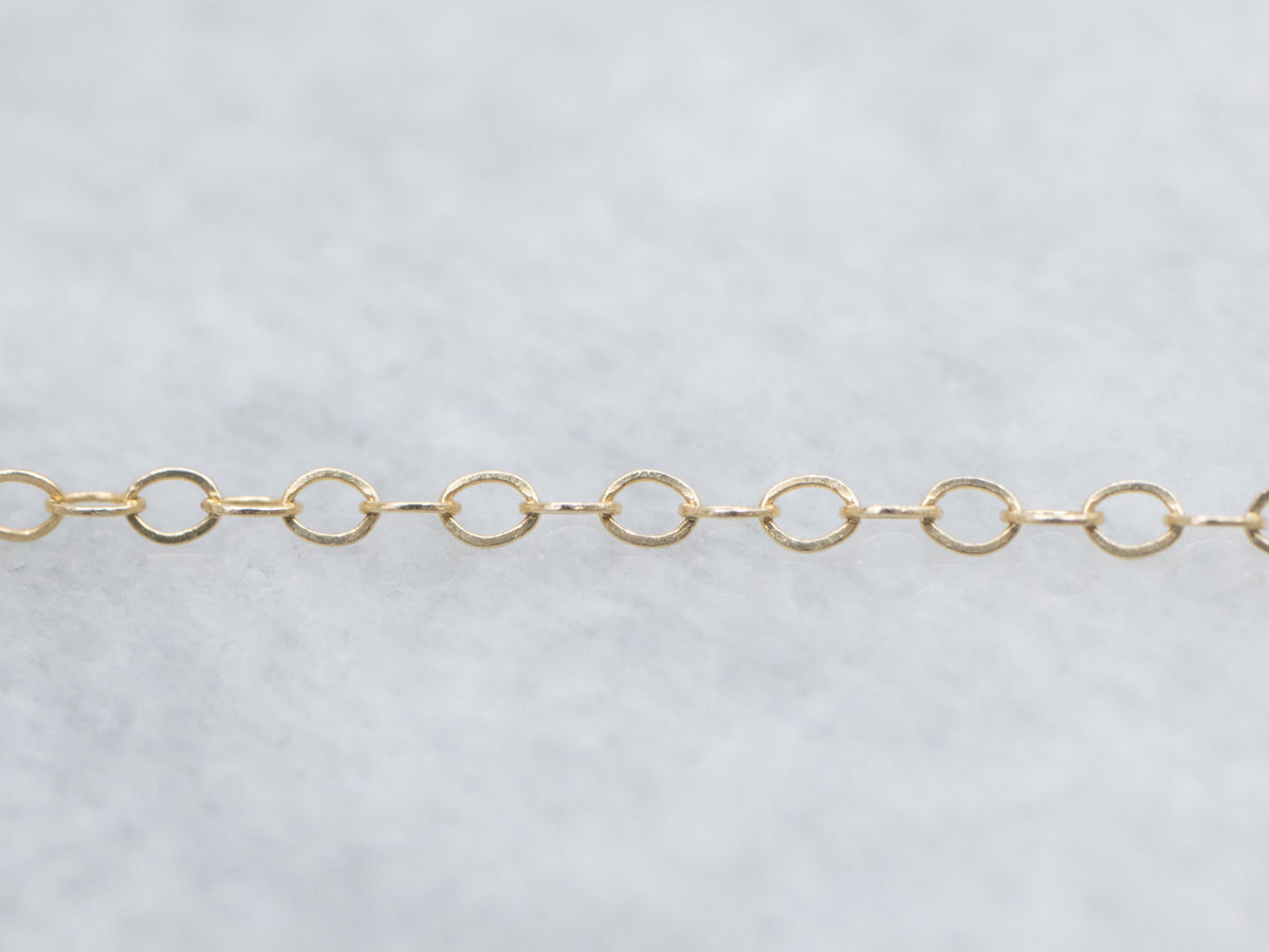 Modernist Gold and Diamond Heart Pendant Necklace