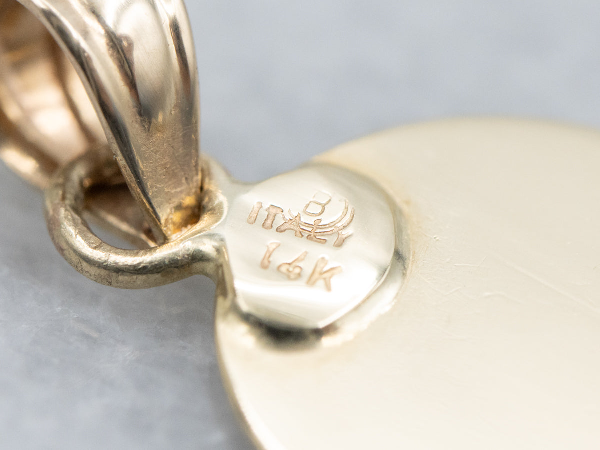 Triple Gold Disc Drop Pendant