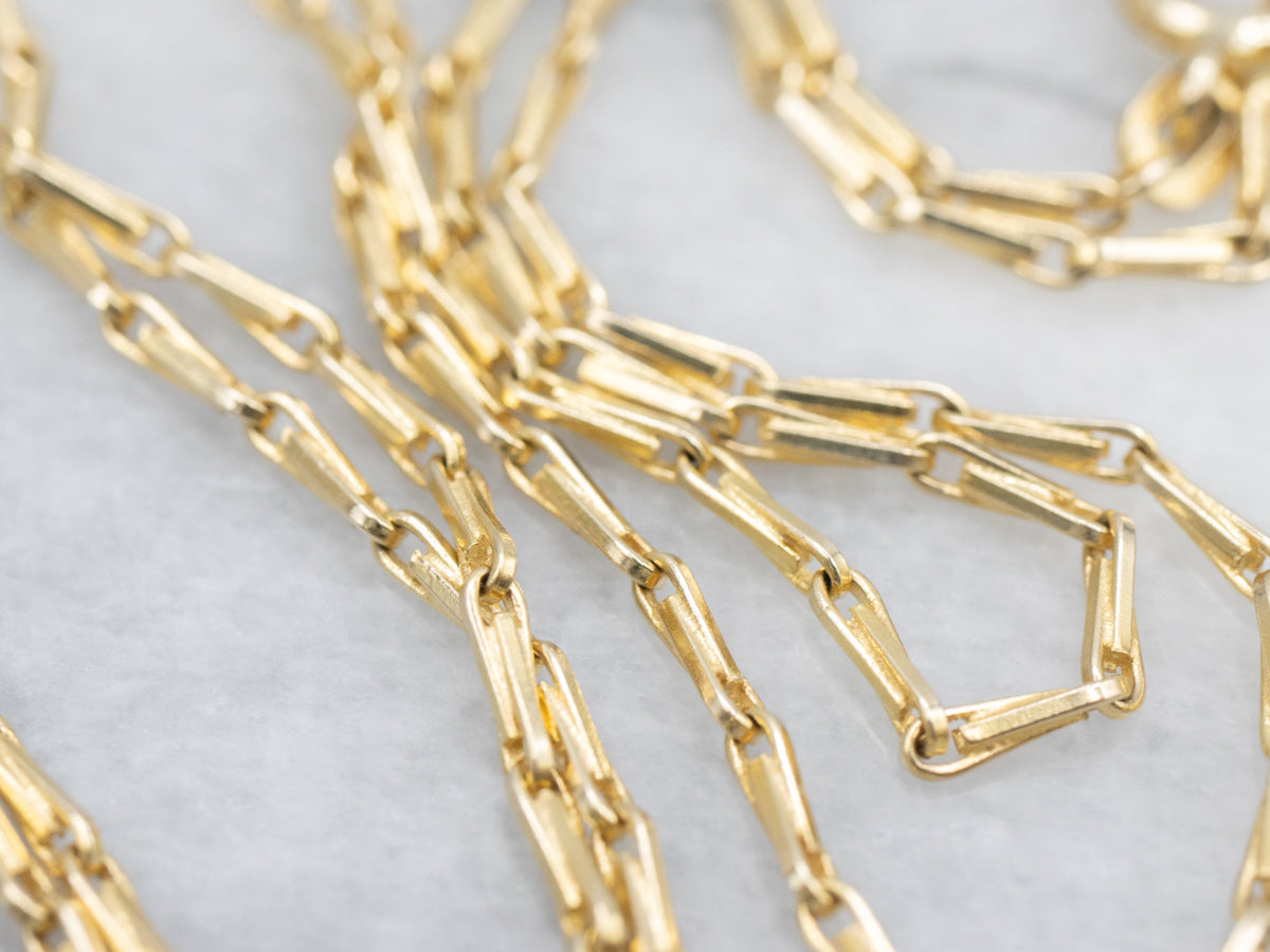 Yellow Gold Barleycorn Link Chain