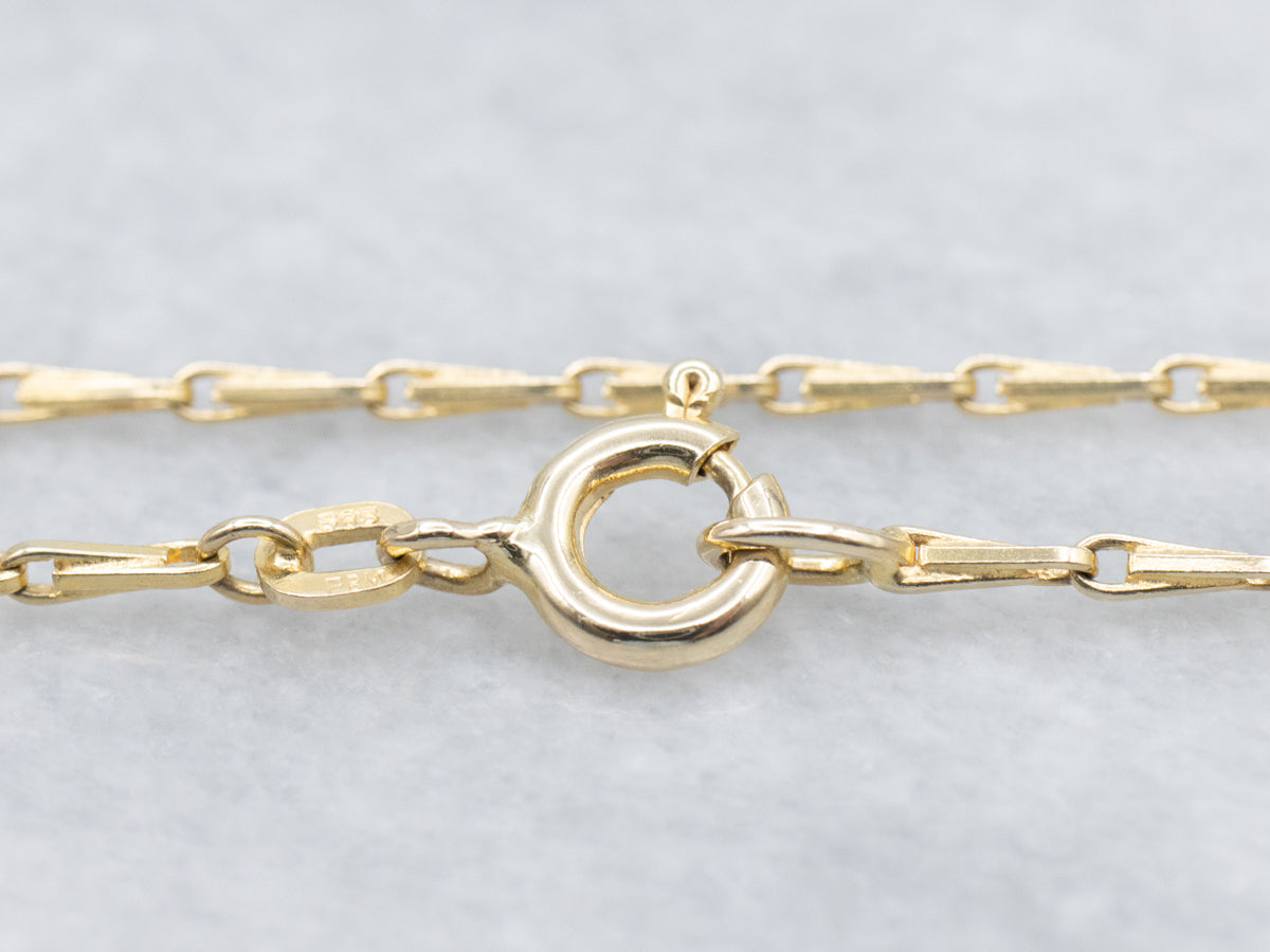 Yellow Gold Barleycorn Link Chain