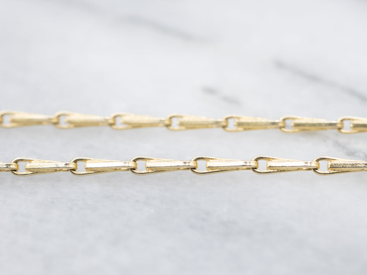 Yellow Gold Barleycorn Link Chain
