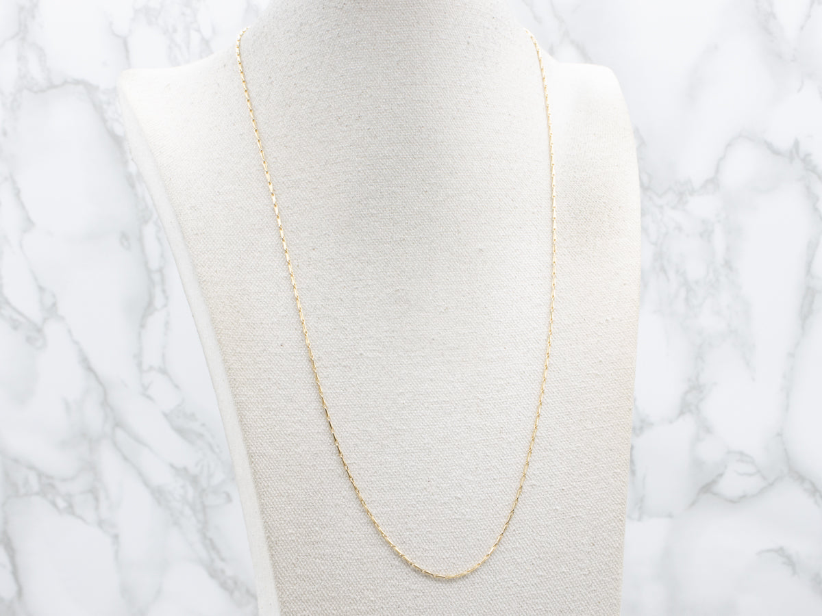 Yellow Gold Barleycorn Link Chain