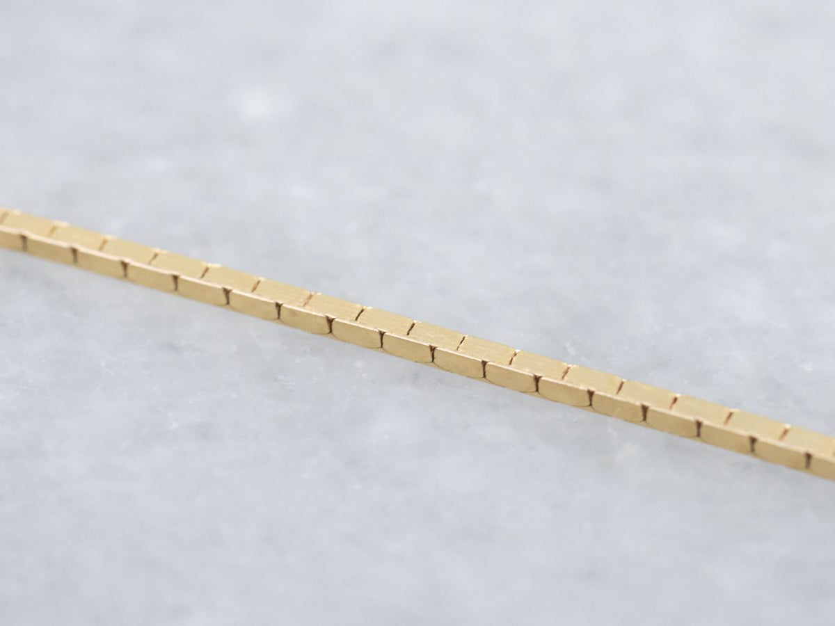 Italian Gold Cobra Chain with Spring Ring Clasp