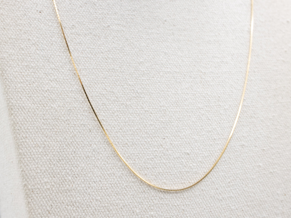 Italian Gold Cobra Chain with Spring Ring Clasp