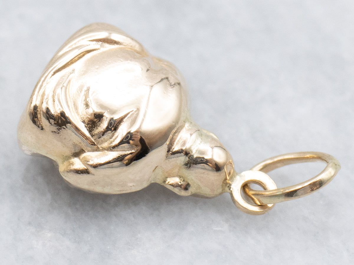 Vintage Gold Buddha Charm Pendant