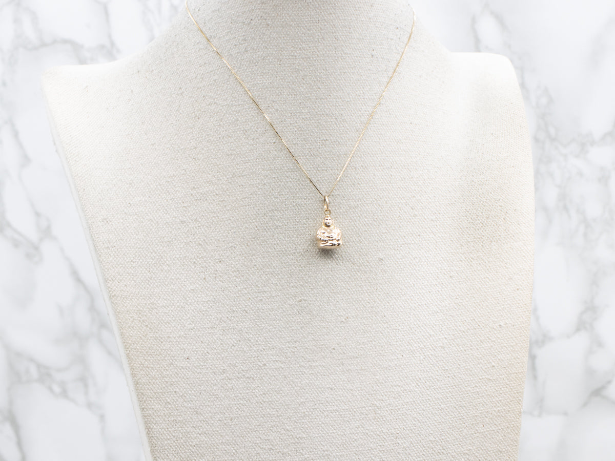 Vintage Gold Buddha Charm Pendant