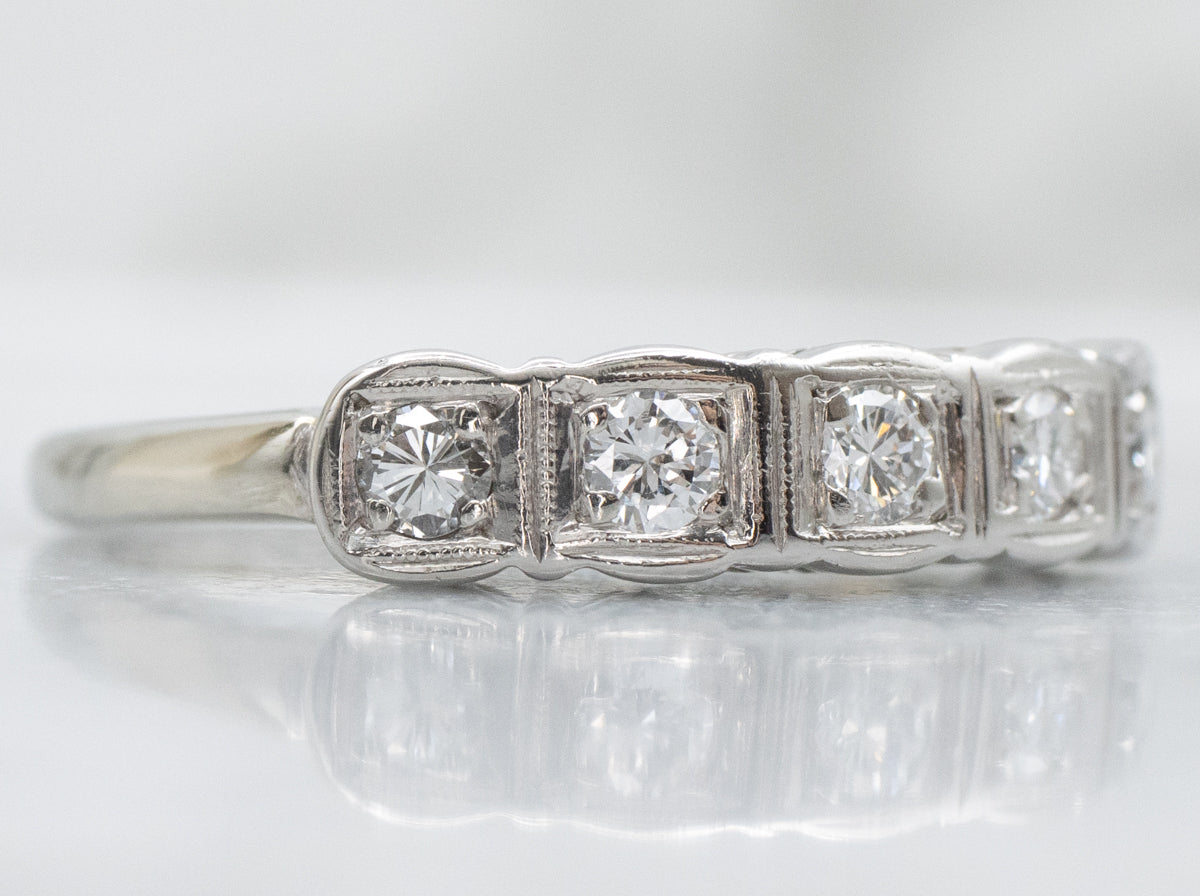 Vintage Five-Stone Diamond Band