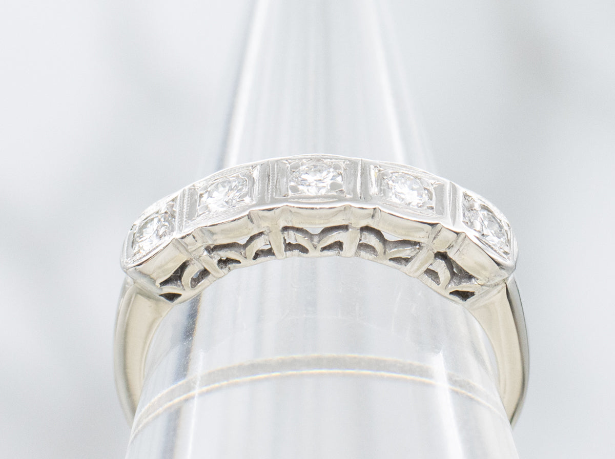 Vintage Five-Stone Diamond Band