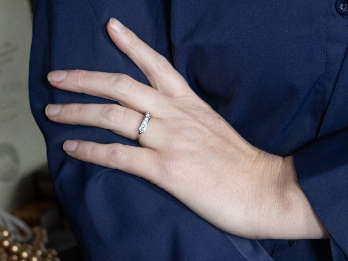 Vintage Five-Stone Diamond Band
