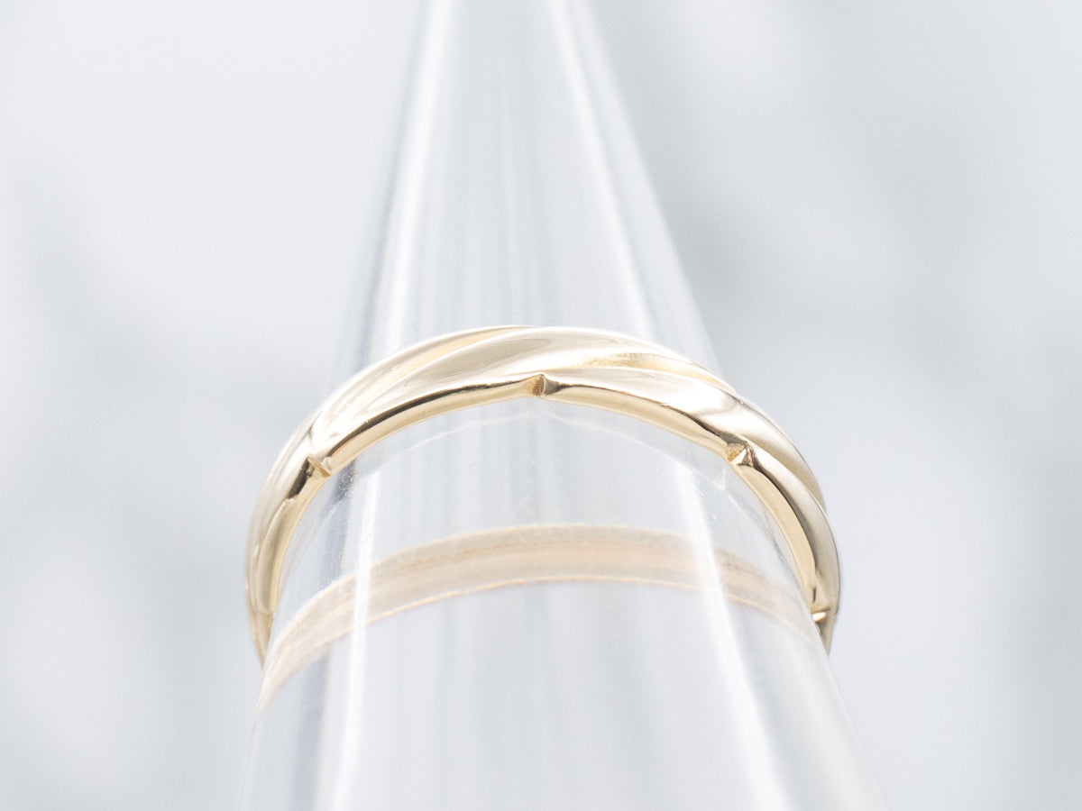 Vintage Twisting Gold Band