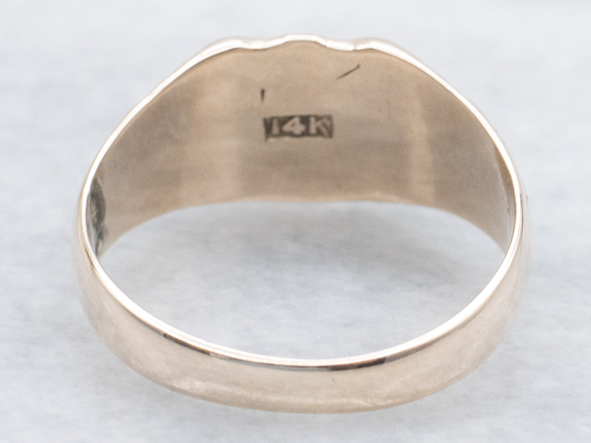 Victorian-Era Shield-Shaped Gold Signet Ring