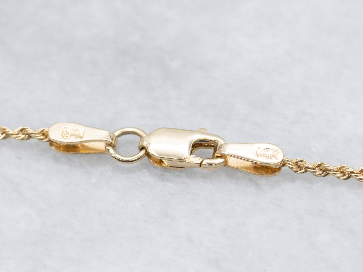 Vintage Carved Jade Yellow Gold Necklace
