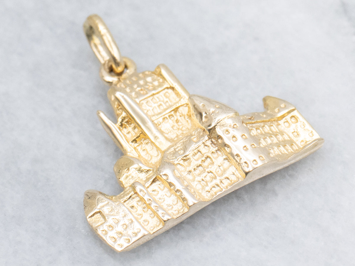 The Fairmont Le Château Frontenac Gold Keepsake Pendant