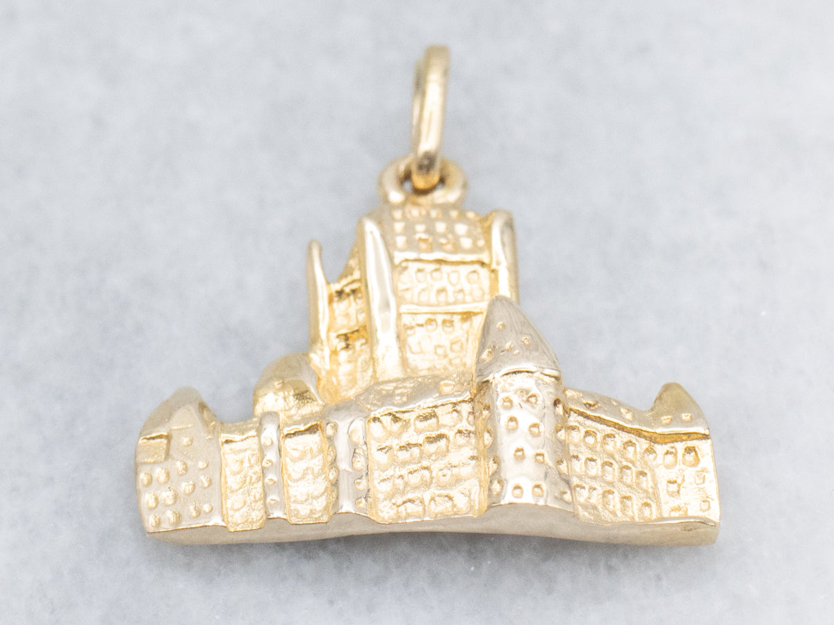 The Fairmont Le Château Frontenac Gold Keepsake Pendant