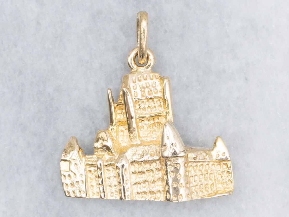 The Fairmont Le Château Frontenac Gold Keepsake Pendant