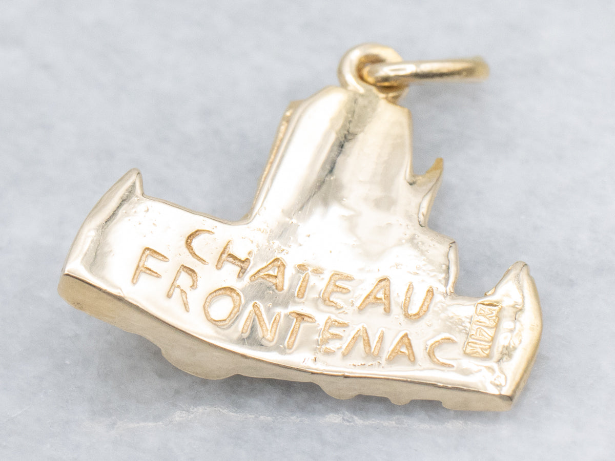 The Fairmont Le Château Frontenac Gold Keepsake Pendant