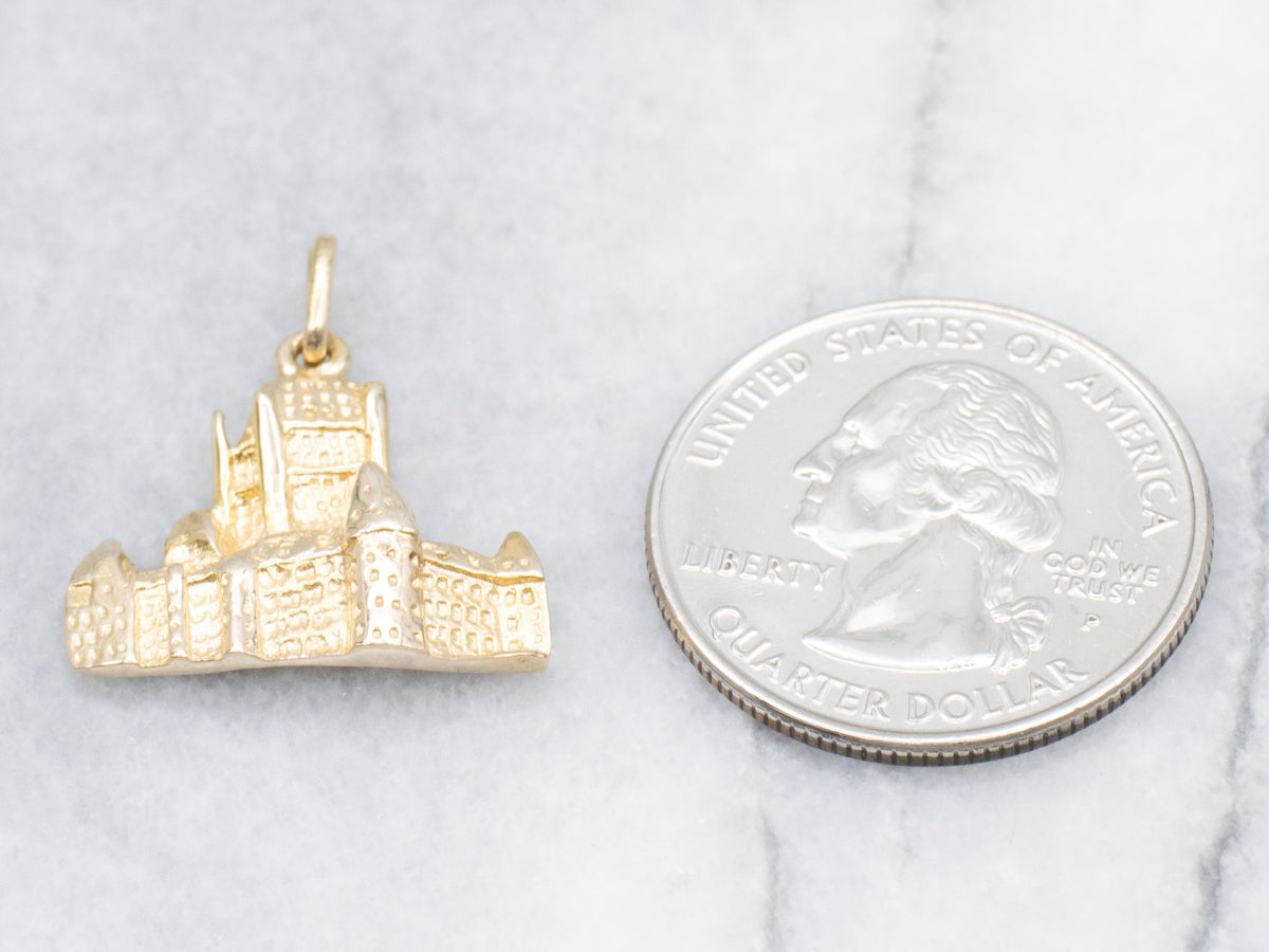 The Fairmont Le Château Frontenac Gold Keepsake Pendant