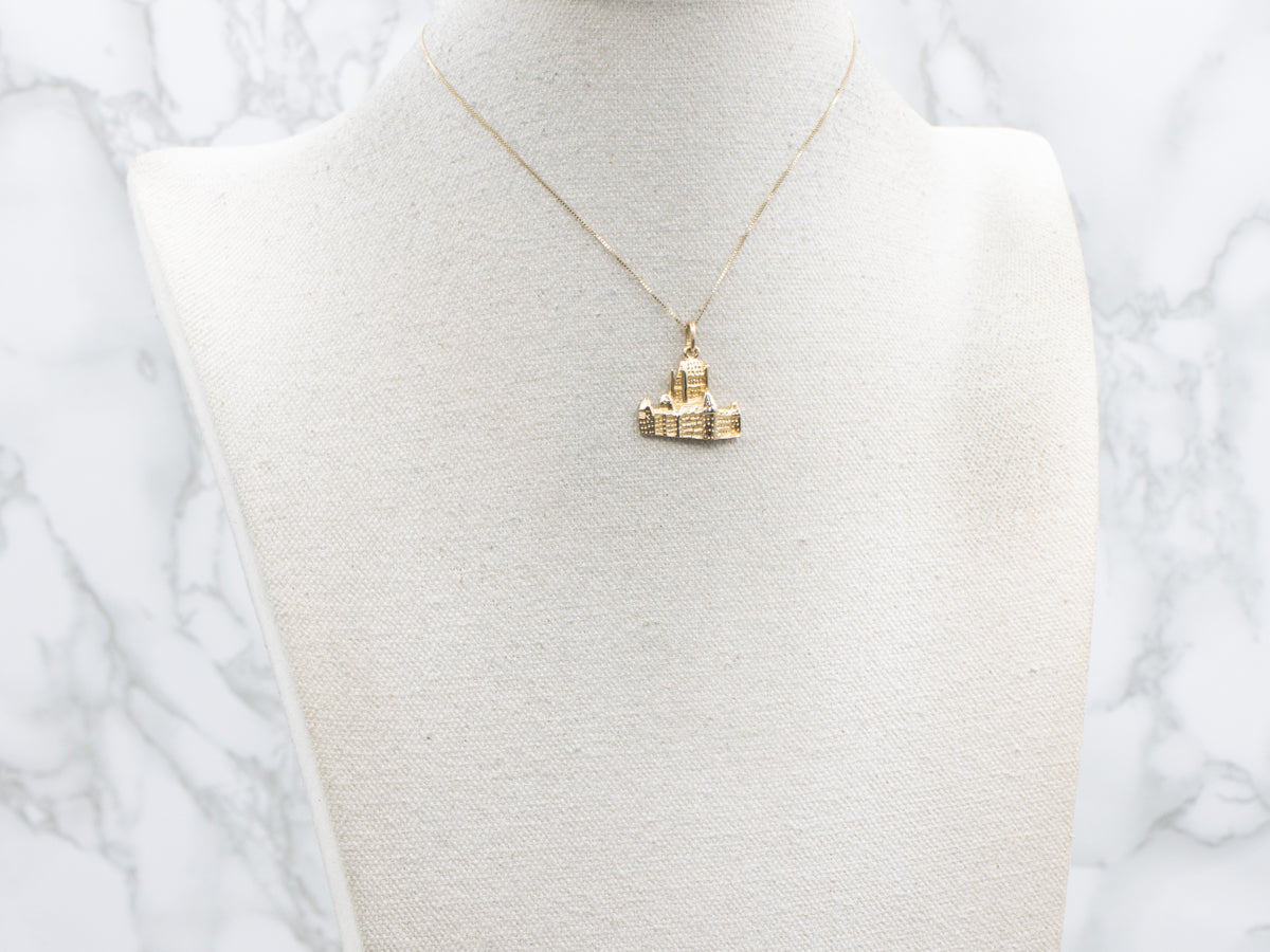 The Fairmont Le Château Frontenac Gold Keepsake Pendant