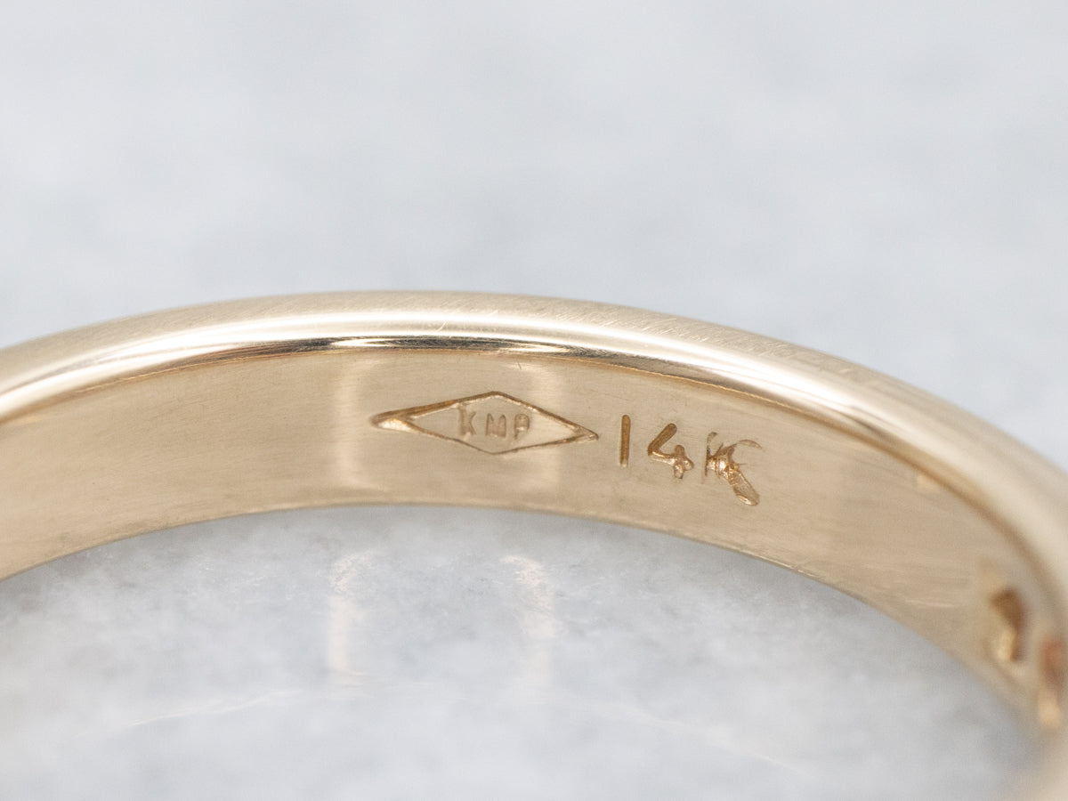 Channel -et Diamond and Ruby Gemstone Band