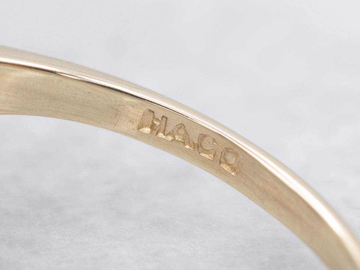Scrolling Gold Vintage Multi-Diamond Ring