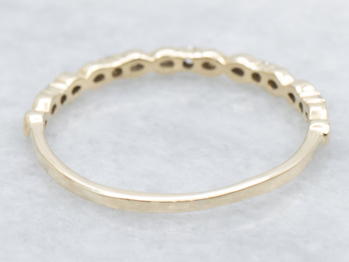 Yellow Gold Infinity-Symbol Diamond Band