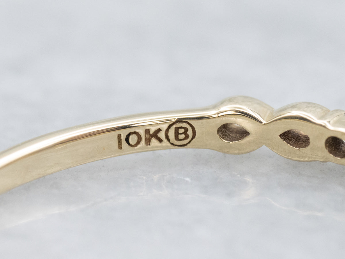 Yellow Gold Infinity-Symbol Diamond Band