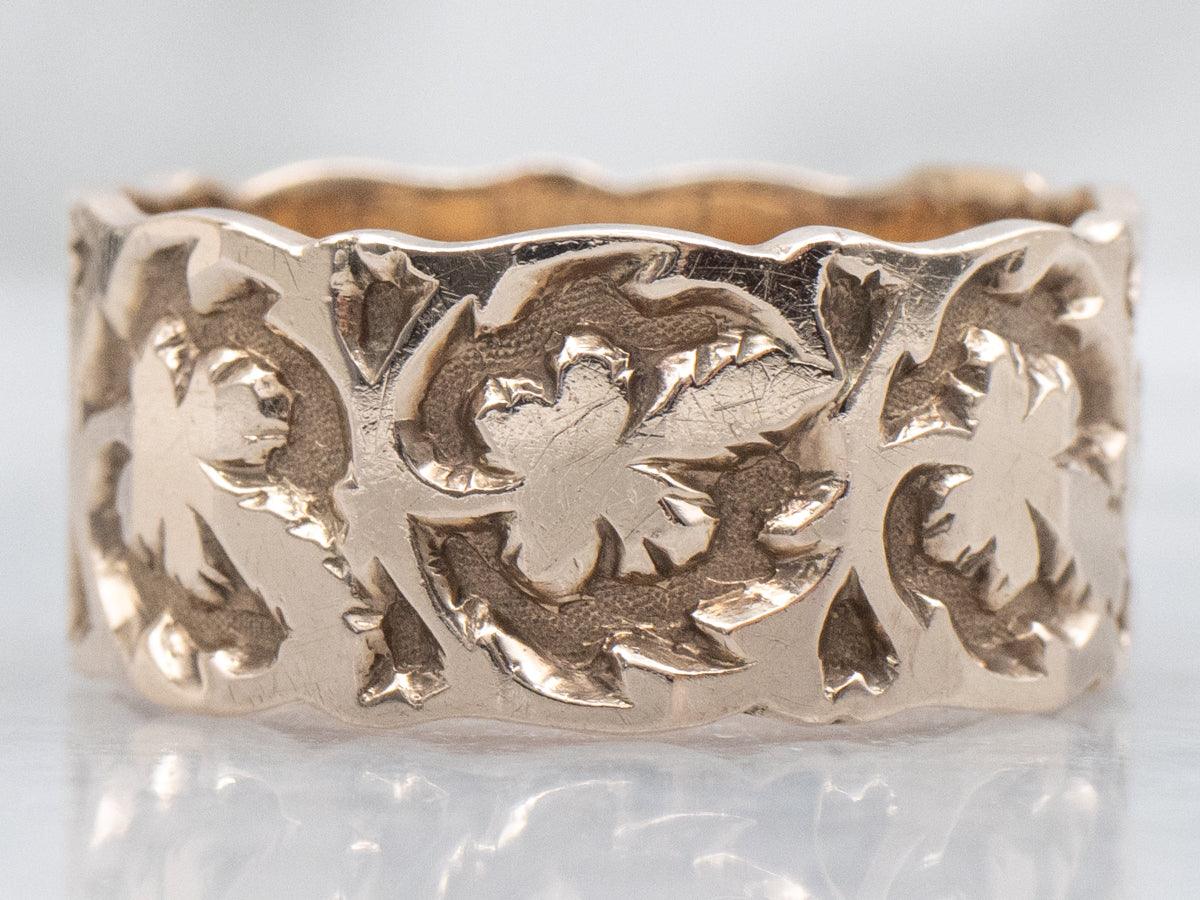 Victorian Era Botanical Patterned Cigar Band
