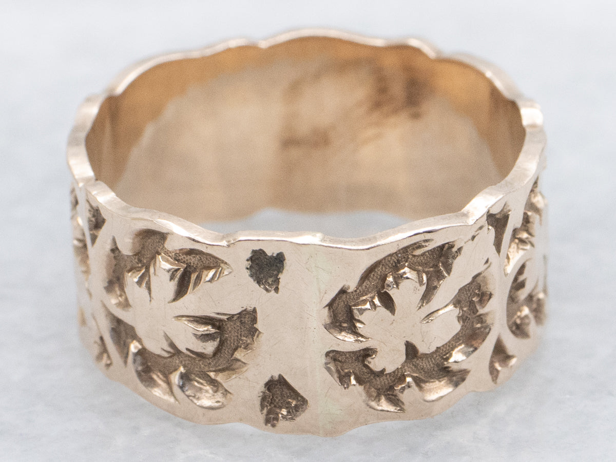 Victorian Era Botanical Patterned Cigar Band