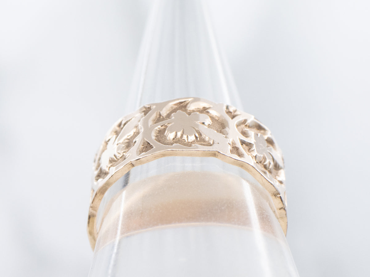 Victorian Era Botanical Patterned Cigar Band
