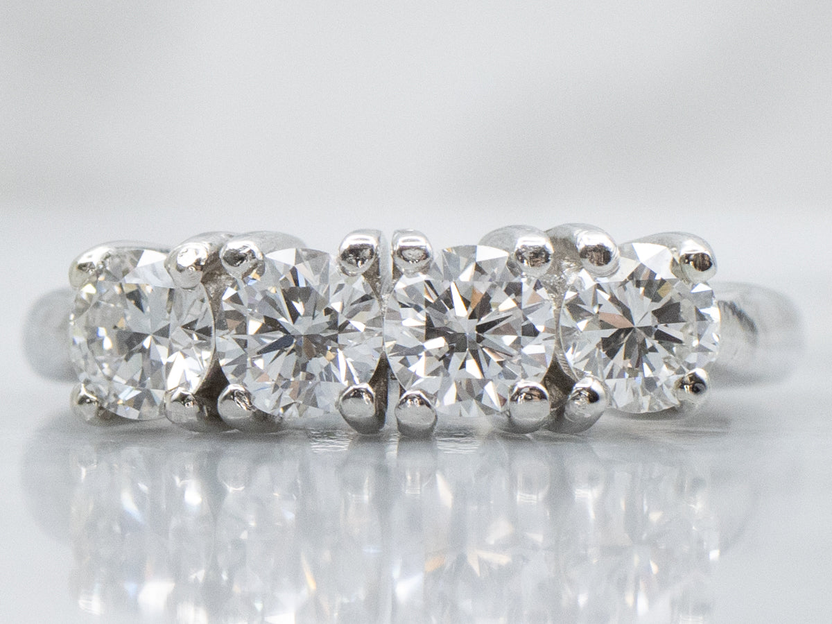 Vintage Platinum and Diamond Band