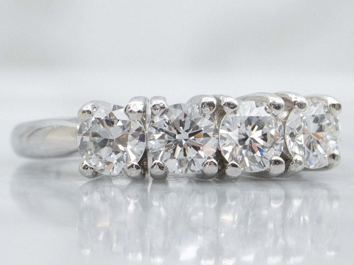 Vintage Platinum and Diamond Band