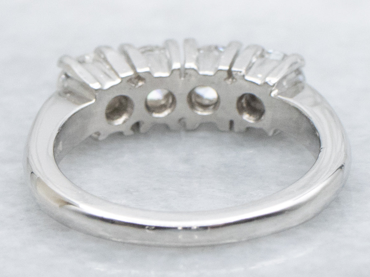 Vintage Platinum and Diamond Band