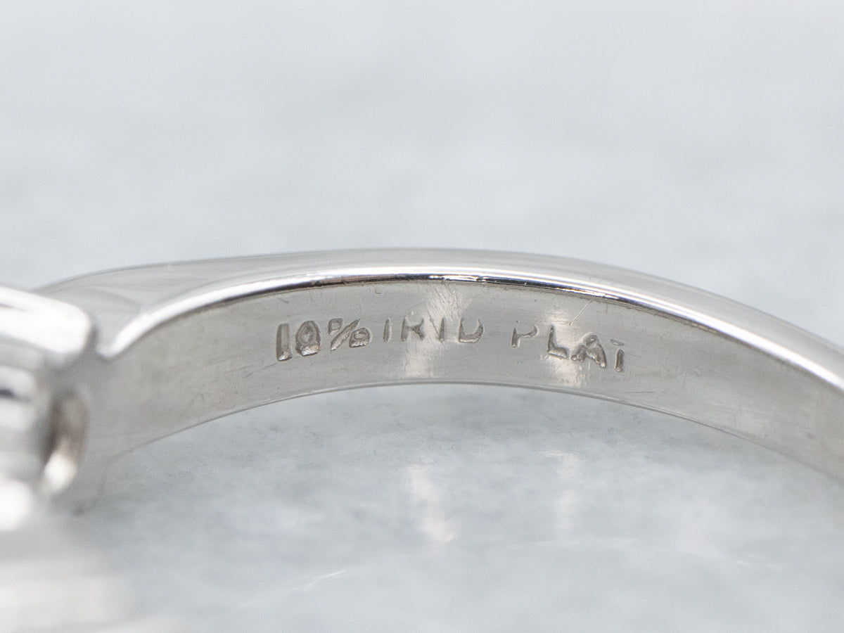 Vintage Platinum and Diamond Band