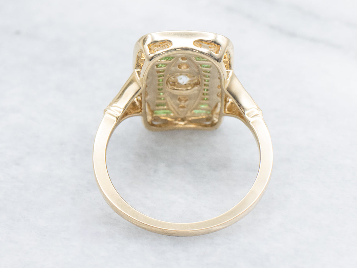 The McIntyre Emerald and Diamond Dinner Ring