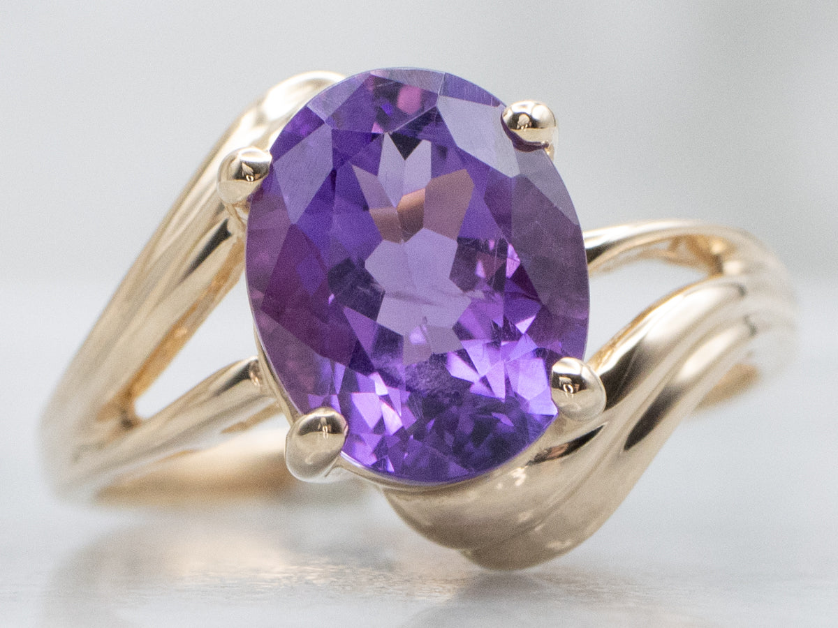 Anillo de derivación de vástago dividido de aguamarina