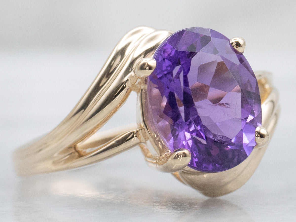 Anillo de derivación de vástago dividido de aguamarina