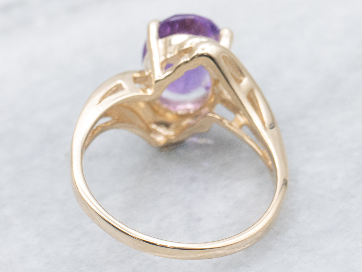 Anillo de derivación de vástago dividido de aguamarina