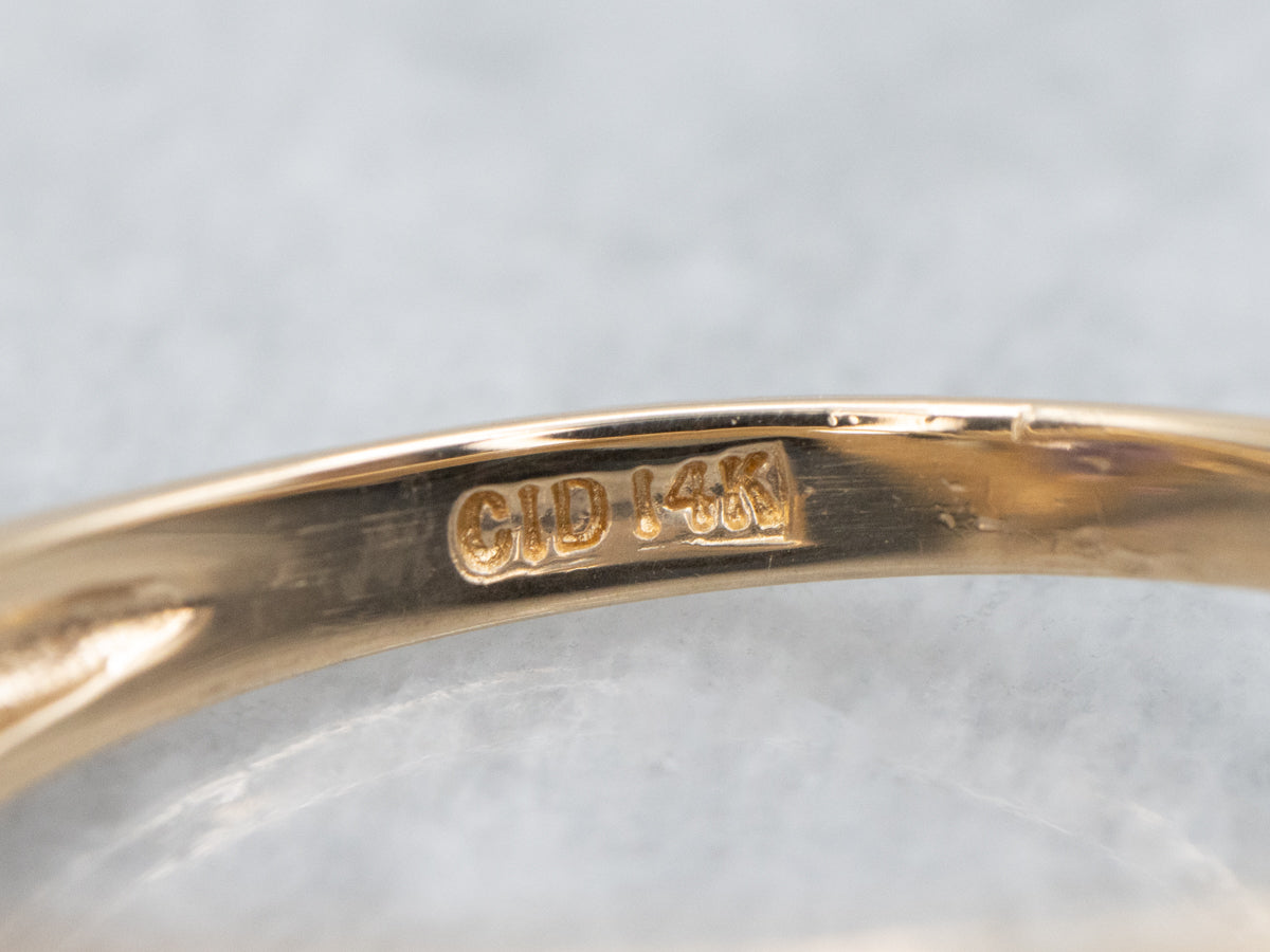 Anillo de derivación de vástago dividido de aguamarina