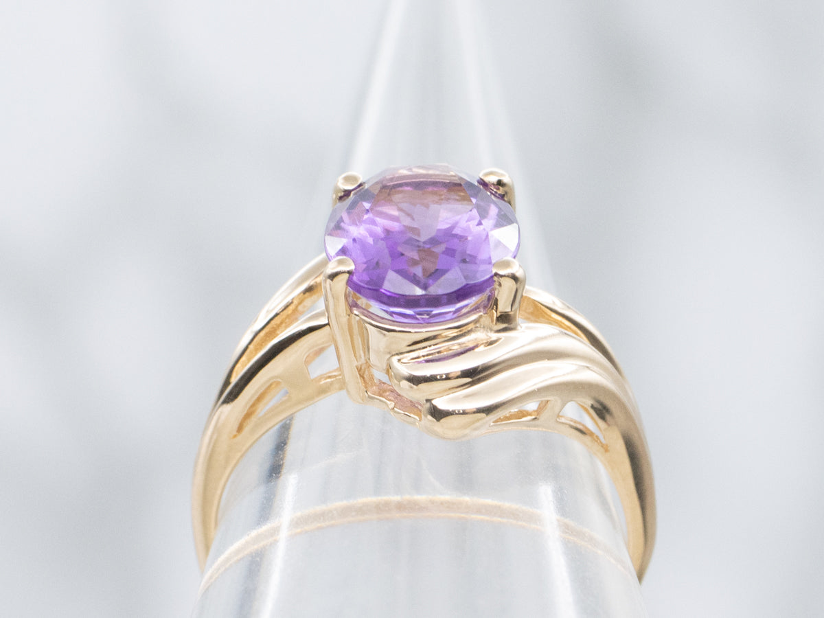 Anillo de derivación de vástago dividido de aguamarina