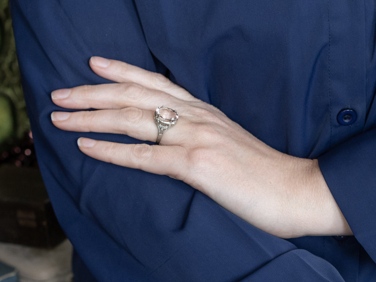 The Isadora Morganite Ring by Elizabeth Henry