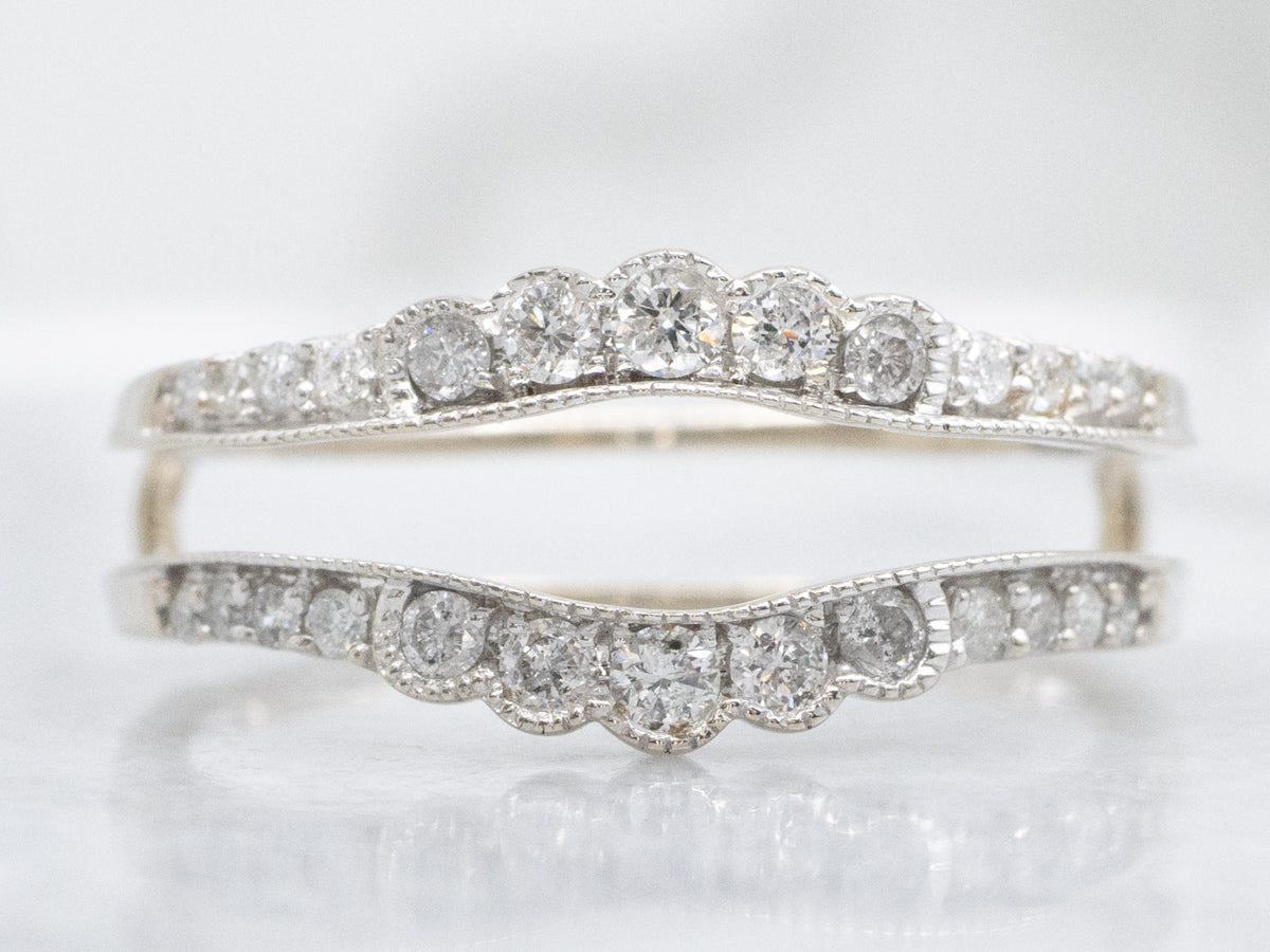 White Gold Diamond Enhancer Wedding Band