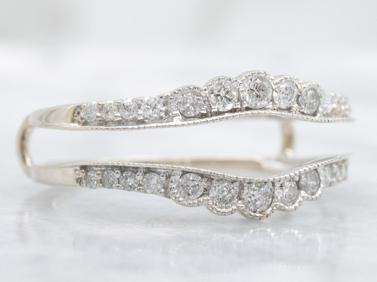 White Gold Diamond Enhancer Wedding Band